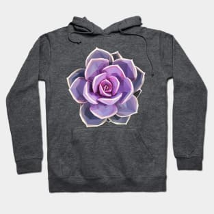 Geometrical Purple Succulent Hoodie